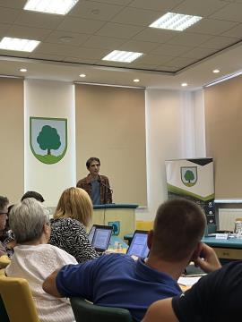 mag. Peter Zajc, RRA Koroška, je predstavil dokument Regijske celostne prometne strategije